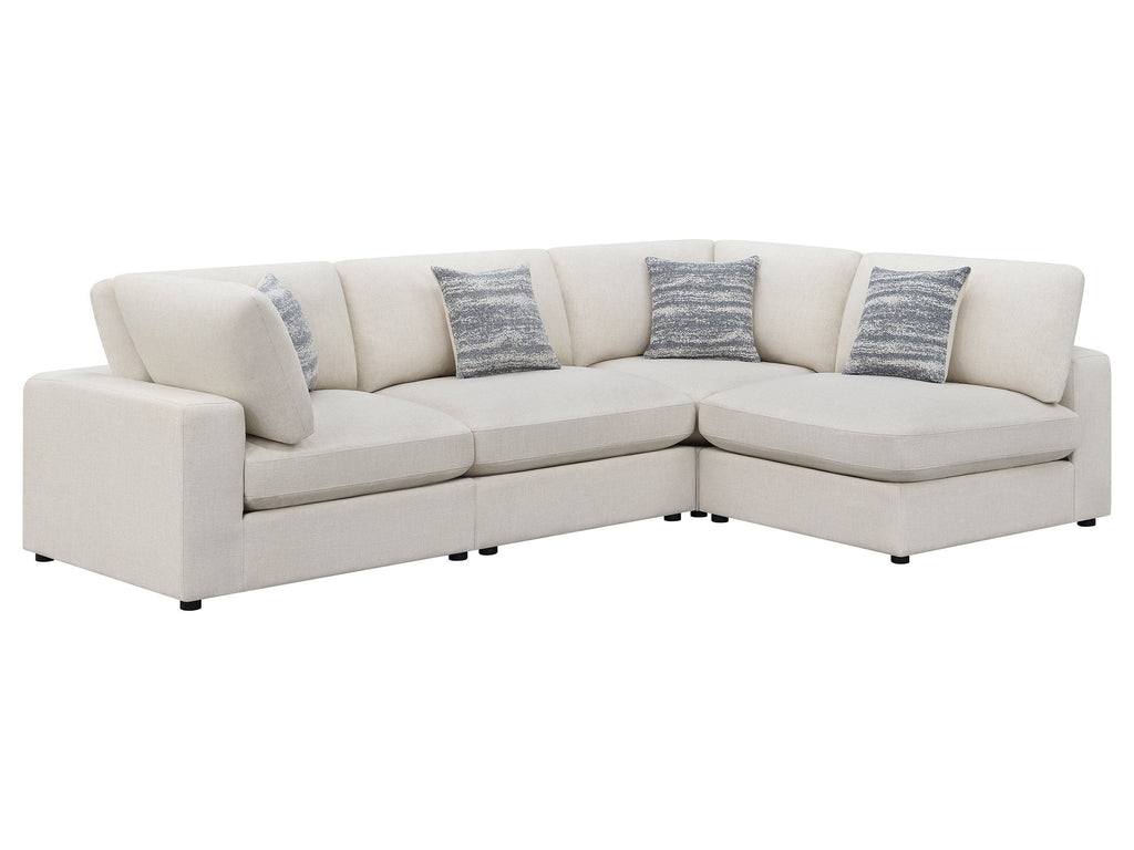 Serene 6-piece Upholstered Modular Sectional Sofa Beige