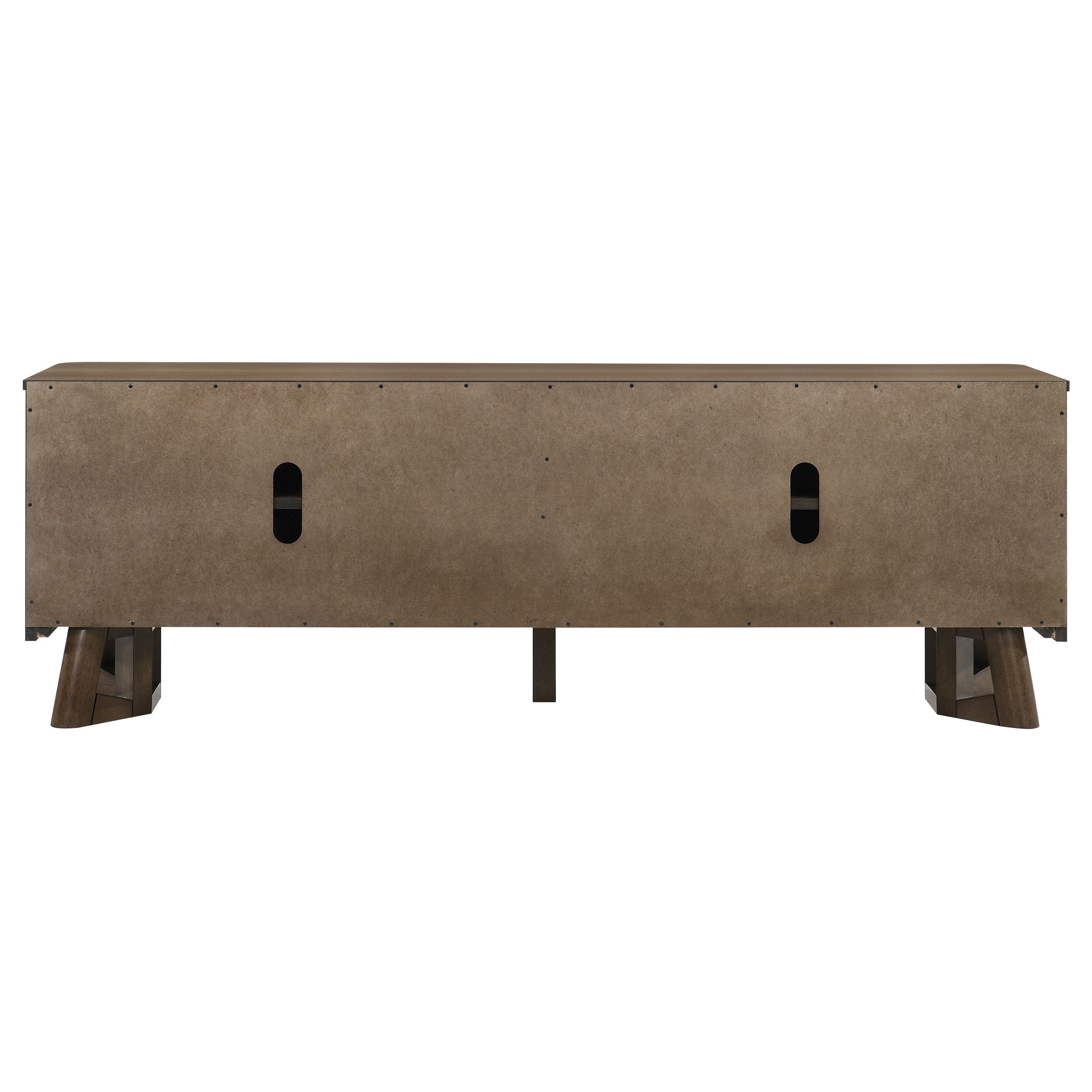 Trotter 71-inch 4-Door Wood TV Stand Media Console Brown