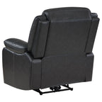 Sycamore Upholstered Power Recliner Chair Dark Brown
