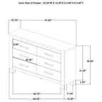 Oakglen 4-piece Eastern King Bedroom Set Weathered Oak