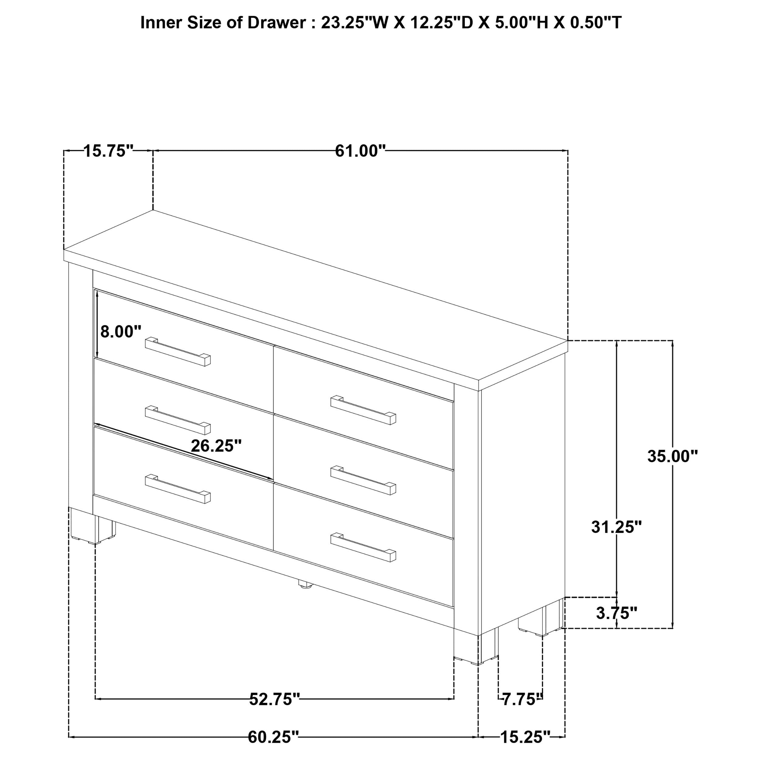 Oakglen 4-piece Eastern King Bedroom Set Weathered Oak