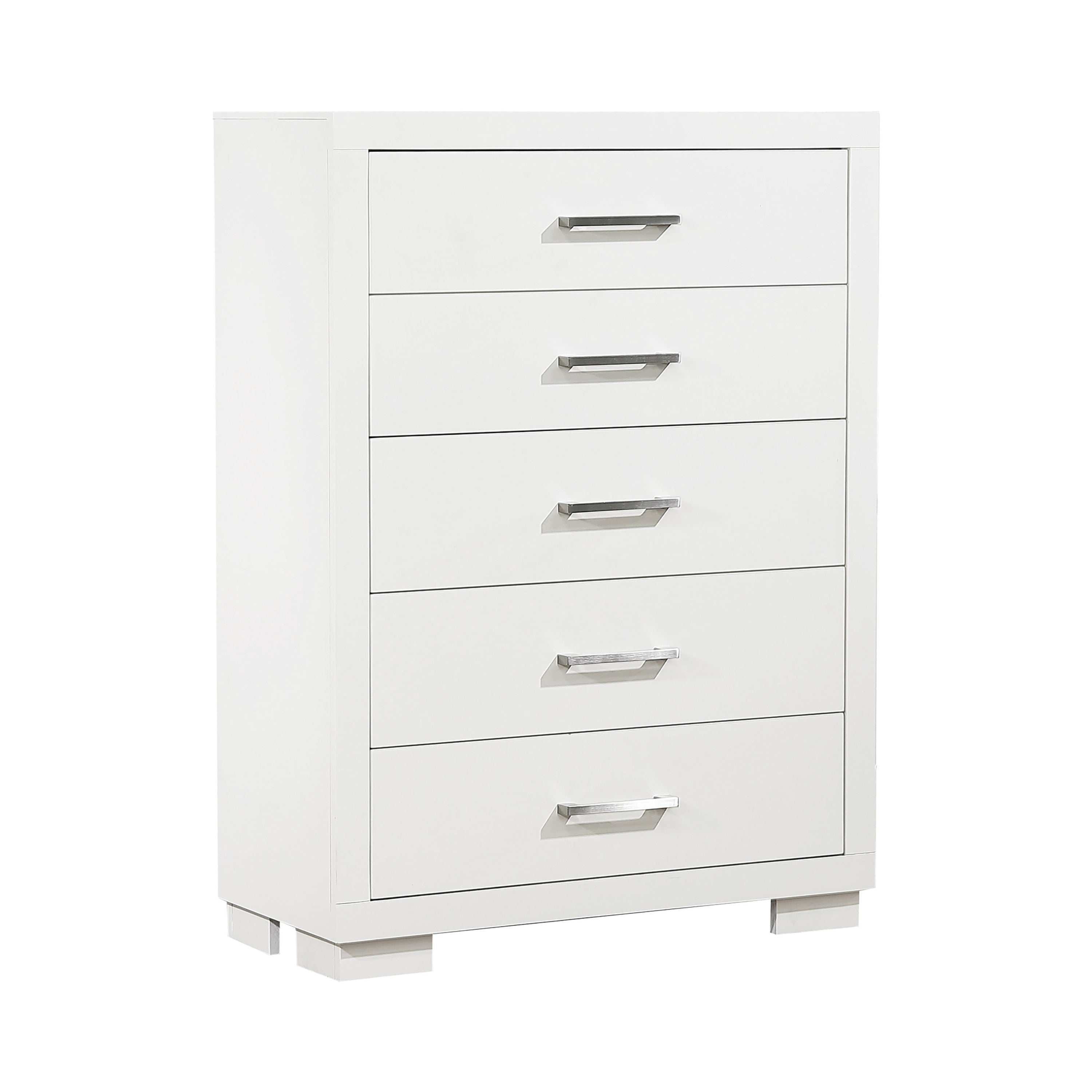 Jessica 5-drawer Bedroom Chest Cappuccino