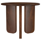 Dale Round Solid Mango Wood Side End Table Brown