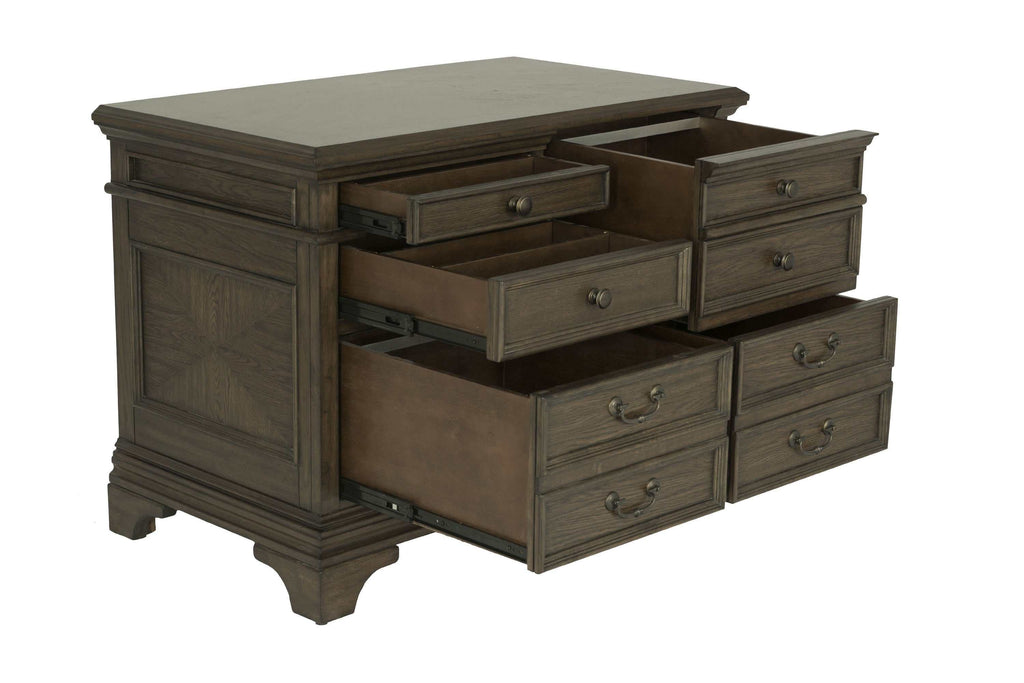 Hartshill 5-drawer Home Office File Cabinet Burnished Oak