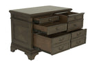 Hartshill 5-drawer Home Office File Cabinet Burnished Oak