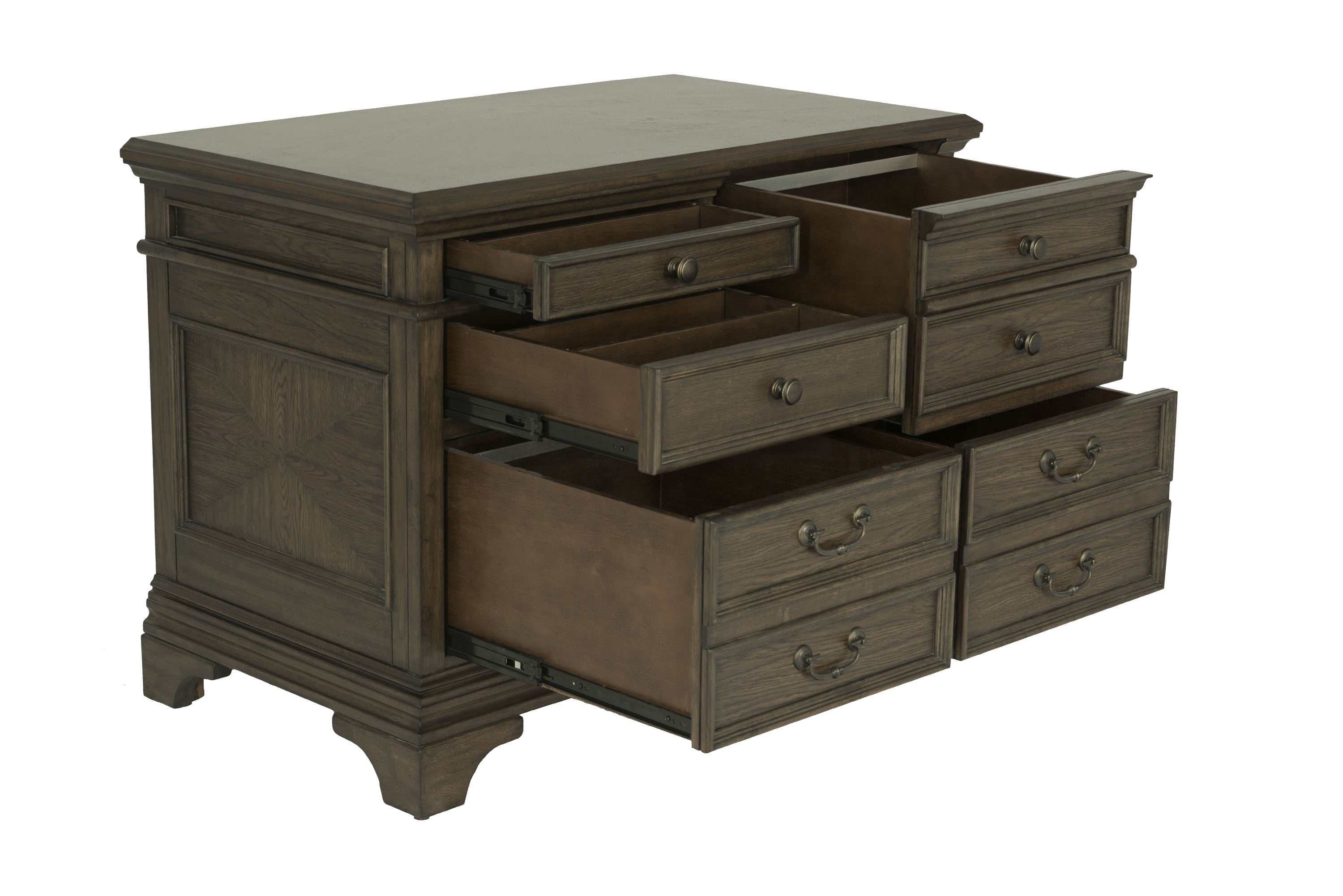 Hartshill 5-drawer Home Office File Cabinet Burnished Oak