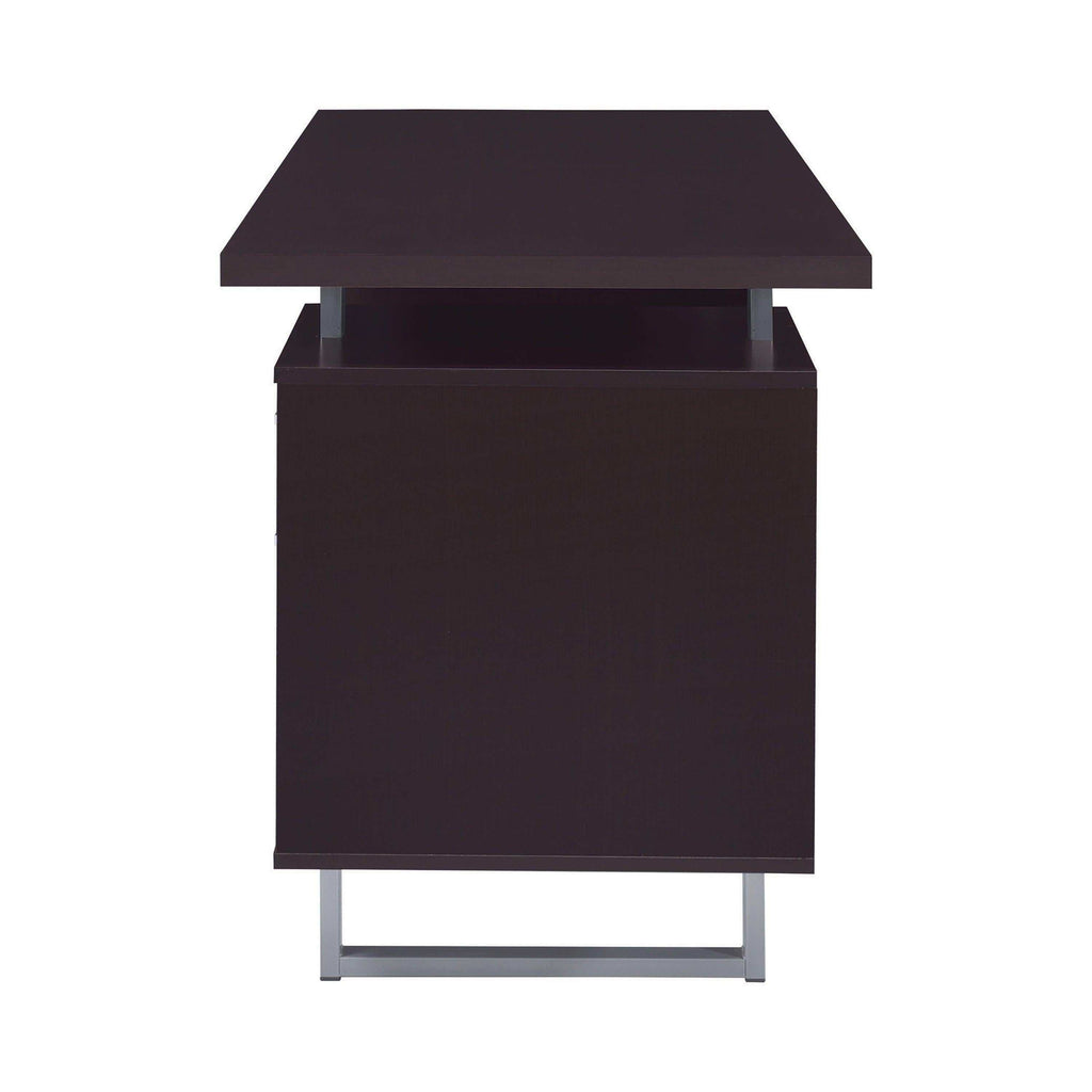 Lawtey 60-inch 2-drawer Office Computer Desk Cappuccino