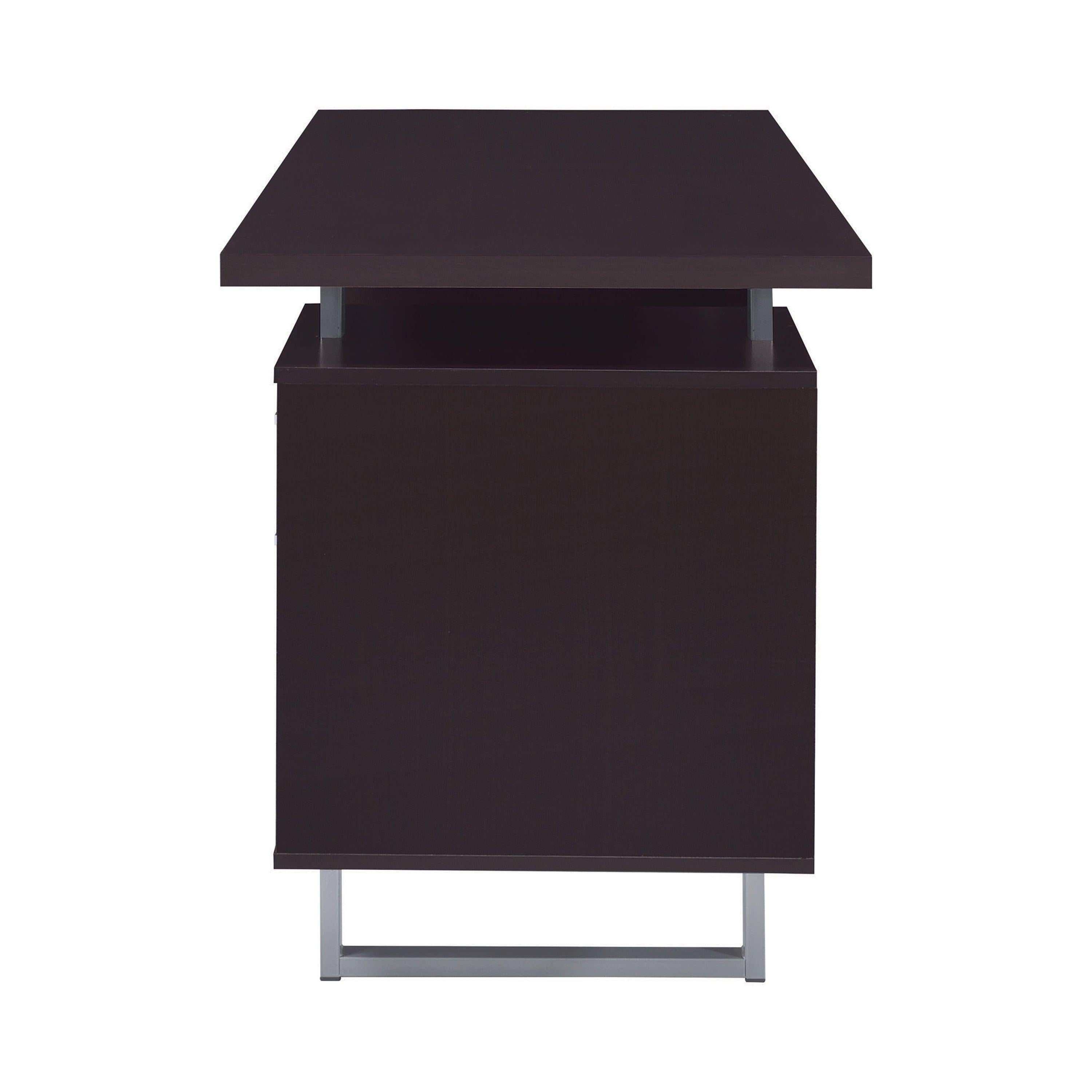 Lawtey 60-inch 2-drawer Office Computer Desk Cappuccino