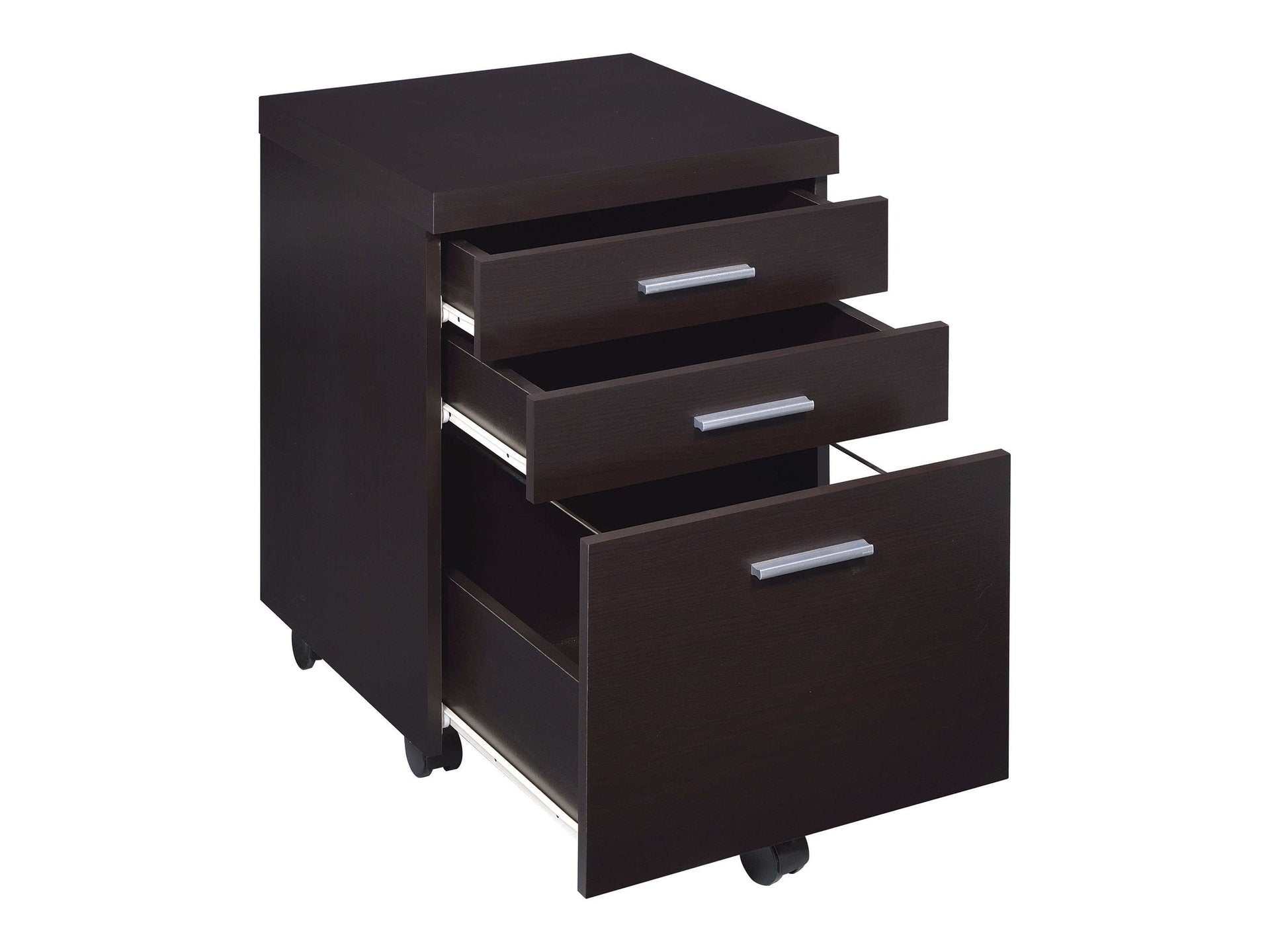 Skylar 3-drawer Home Office Mobile File Cabinet Cappuccino