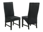 Barrand Upholstered Dining Side Chair Black (Set of 2)