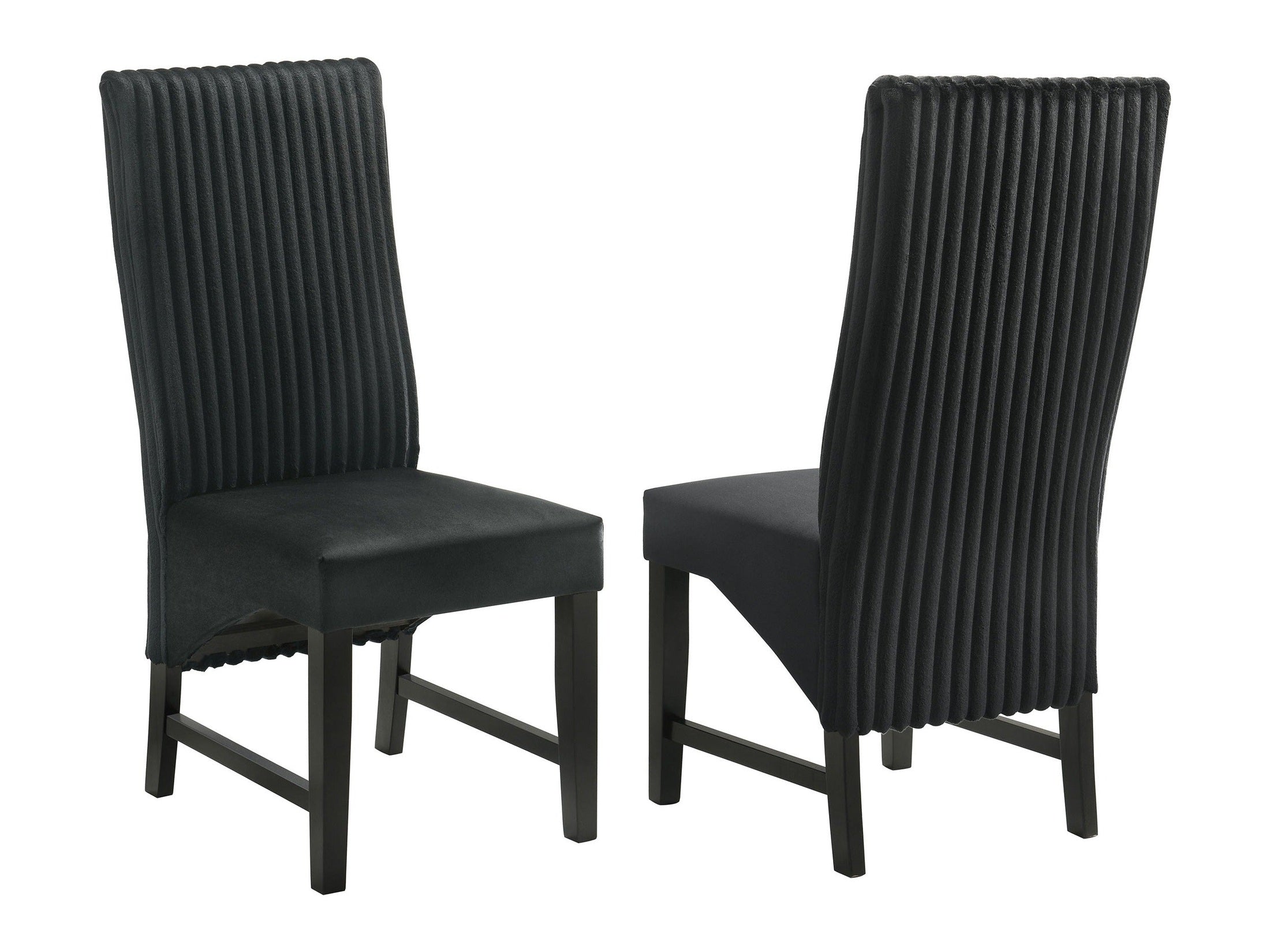 Barrand Upholstered Dining Side Chair Black (Set of 2)