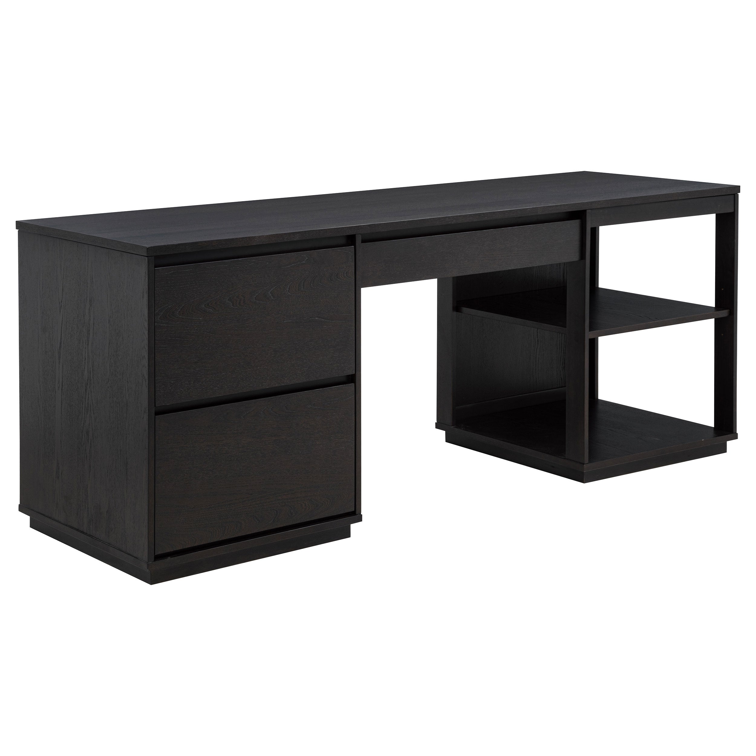 Altidore 68-inch 7-drawer Executive Home Office Desk Distressed Brown