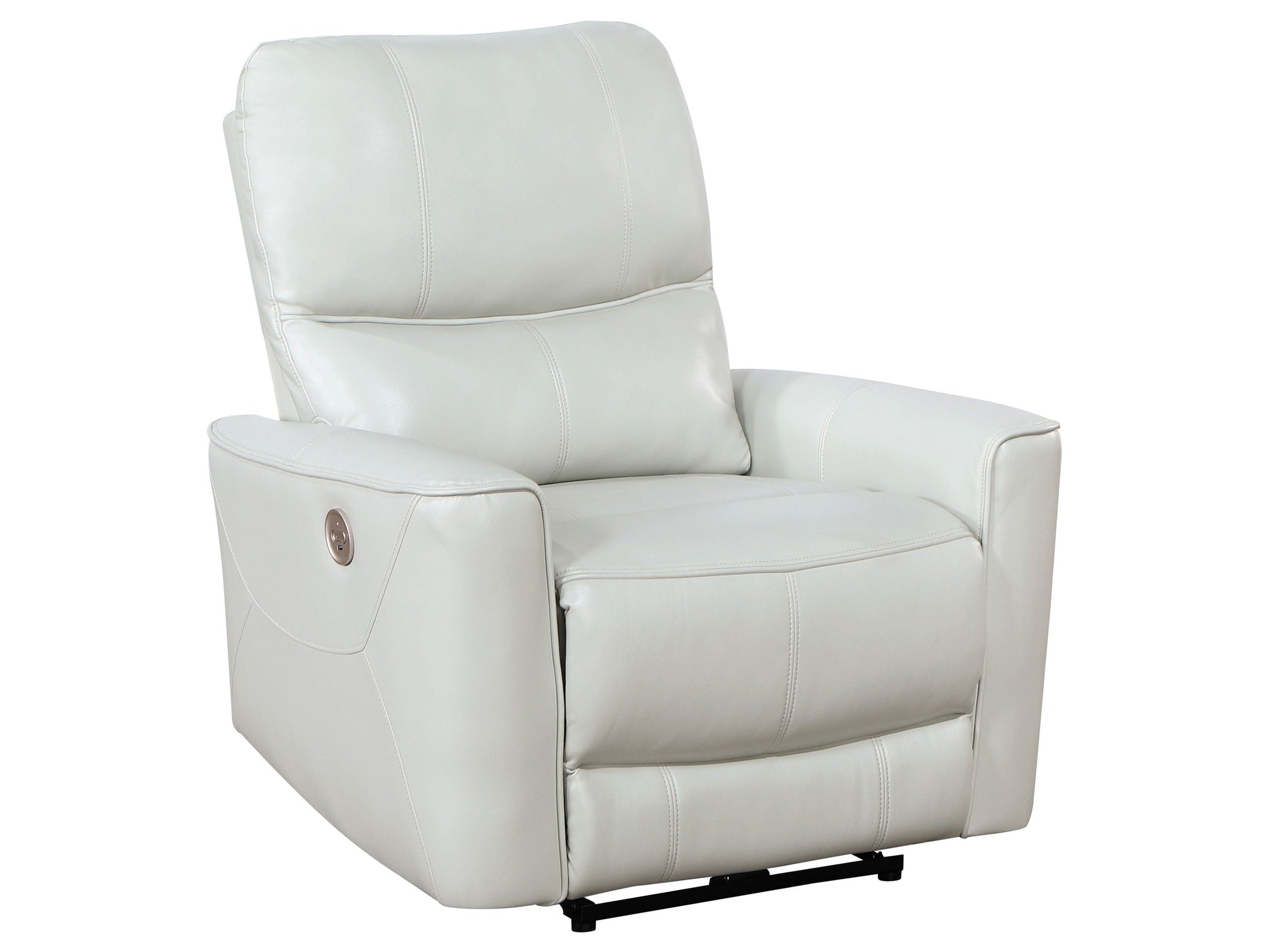 Greenfield Upholstered Power Recliner Chair Dove Grey