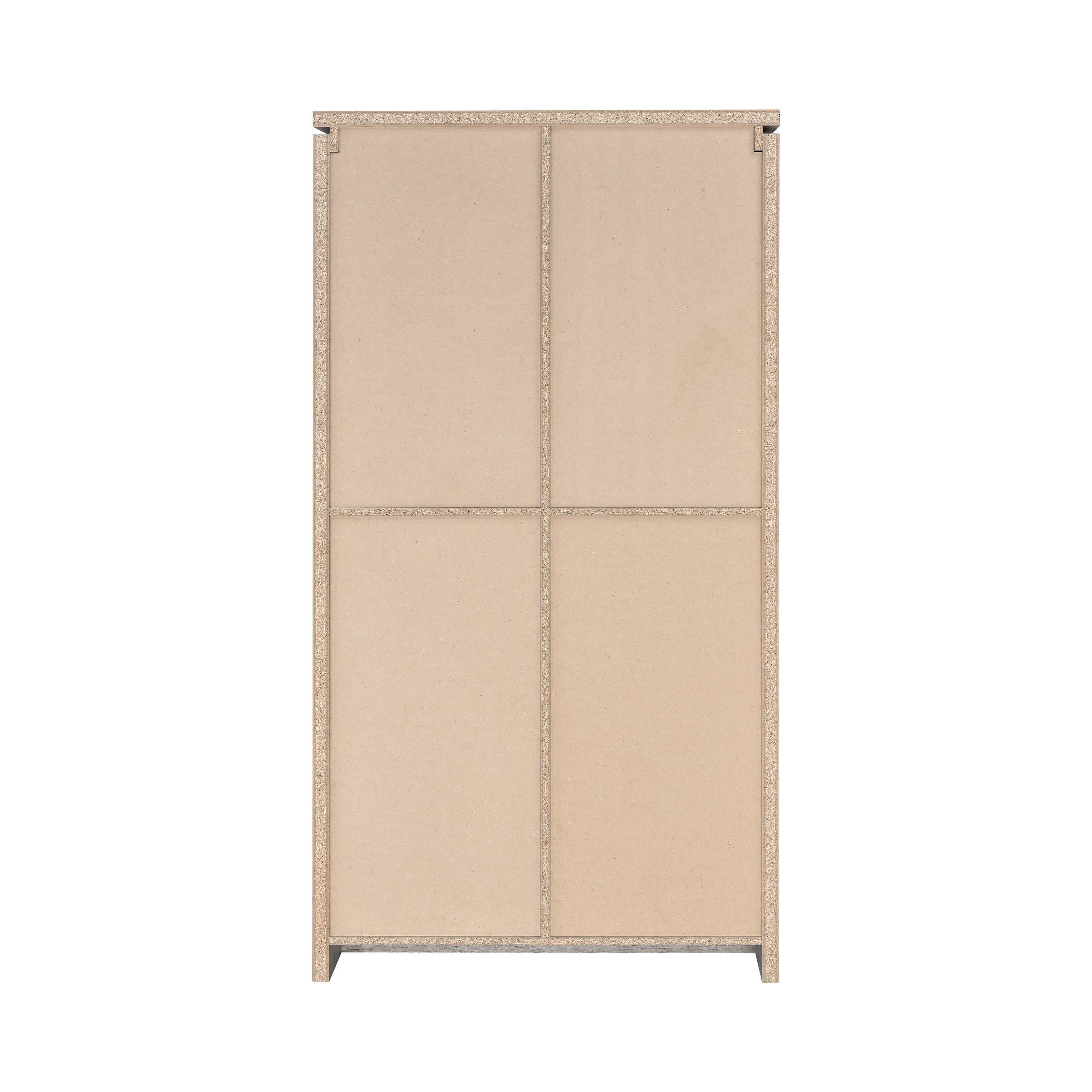 Alejo 2-door Engineered Wood Tall Cabinet Grey Driftwood