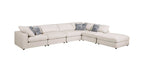 Serene 6-piece Upholstered Modular Sectional Sofa Beige