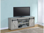 Brockton 2-door Engineered Wood 71-inch TV Stand Grey Driftwood
