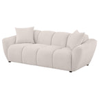 Destino 2-piece Chenille Splayed Arm Sofa Set Greige