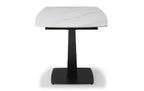 ESF Furniture - 109 Dining Table w/ Extension in White Ceramic - 109TABLEWHITE