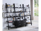Colella 72-inch 5-shelf Storage Ladder Bookshelf Cappuccino