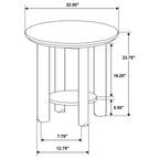 Ottowa 35-inch Round Wood Cocktail Coffee Table Brown