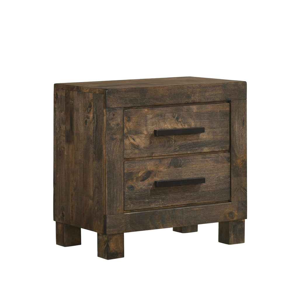 Woodmont 4-piece Queen Bedroom Set Rustic Golden Brown