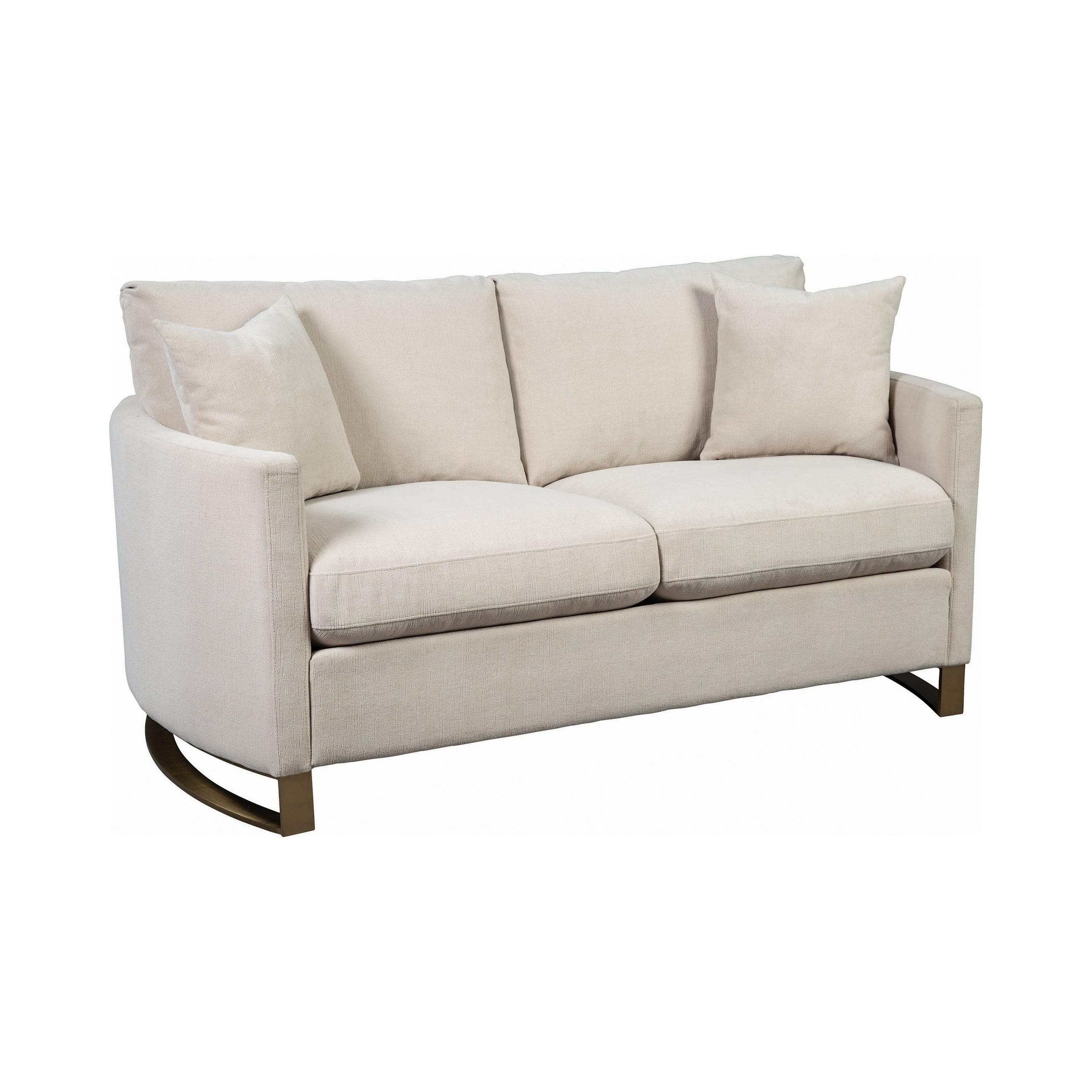 Corliss 2-piece Upholstered Arched Arm Sofa Set Beige