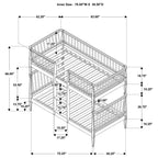 Abram Windsor Over Bunk Bed Ladder
