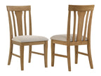 Hartville Dining Side Chair Natural Light Brown (Set of 2)