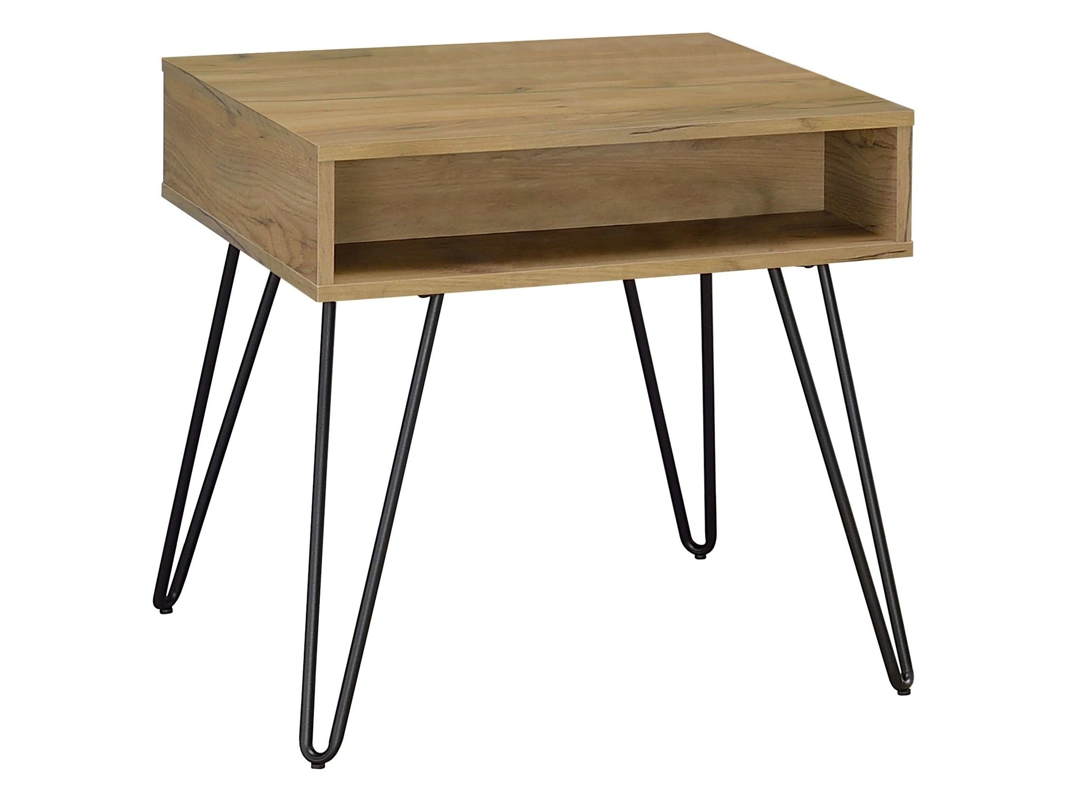 Fanning Engineered Wood Lift Top Coffee Table Golden Oak