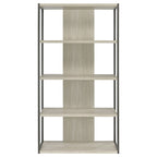 Loomis 72-inch 4-shelf Bookshelf Whitewashed Grey