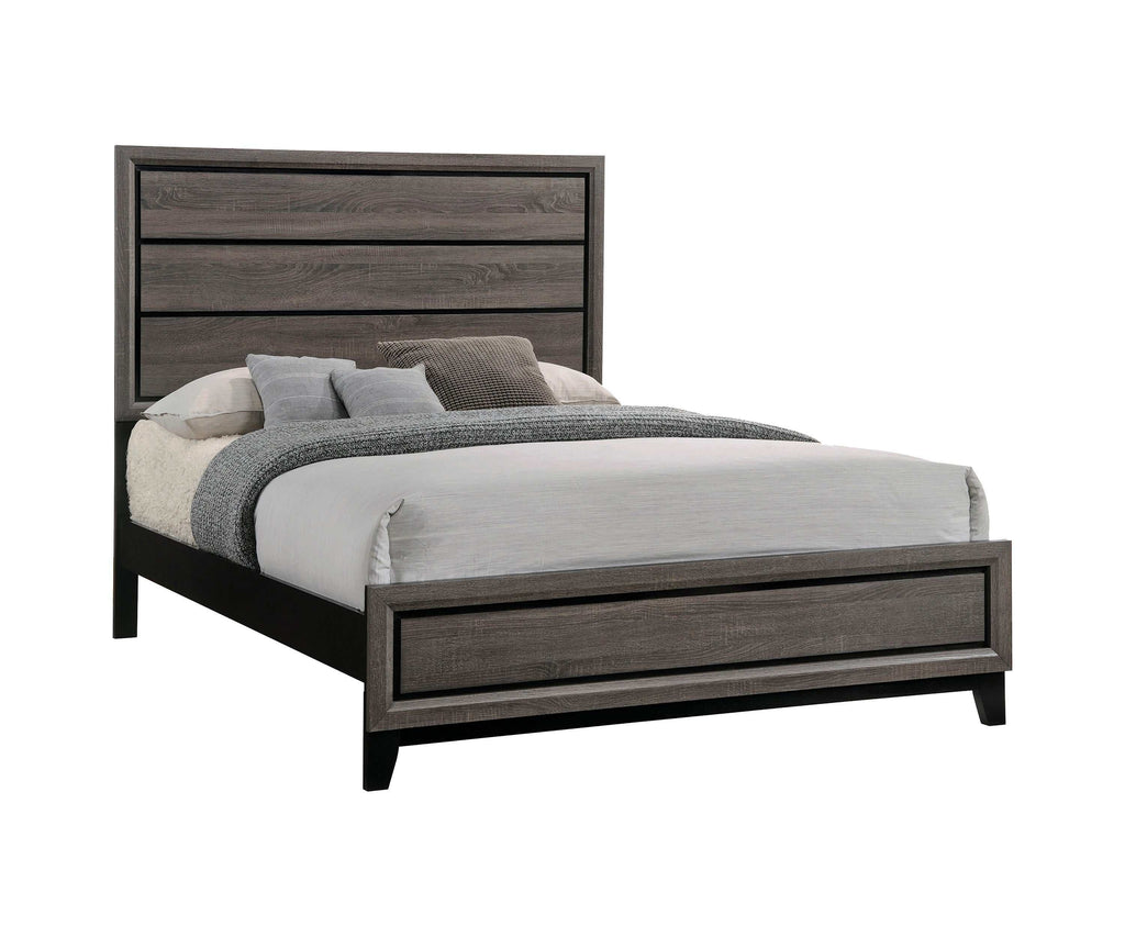 Watson Five-piece Queen Bedroom Set Grey Oak