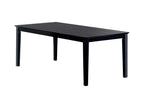 Louise Rectangular 78-inch Extension Leaf Dining Table Black