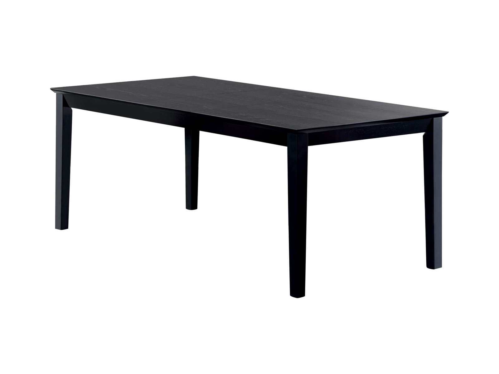 Louise Rectangular 78-inch Extension Leaf Dining Table Black