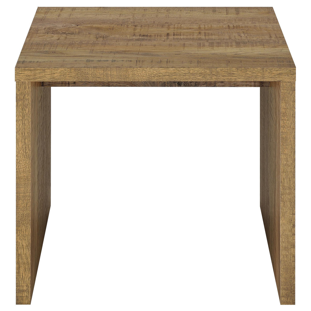 Canoga Engineered Wood Accent Side End Table Light Oak