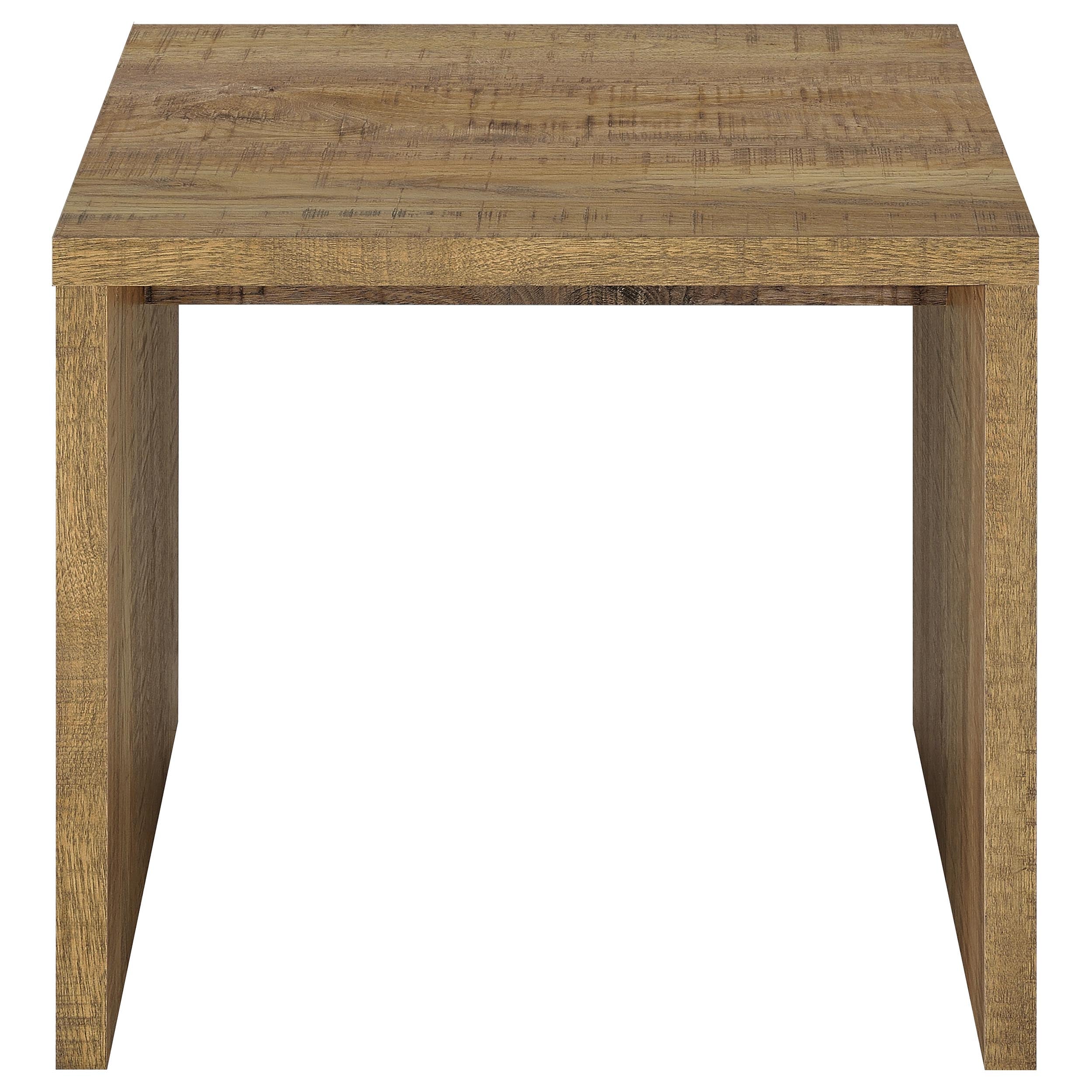 Canoga Engineered Wood Accent Side End Table Light Oak