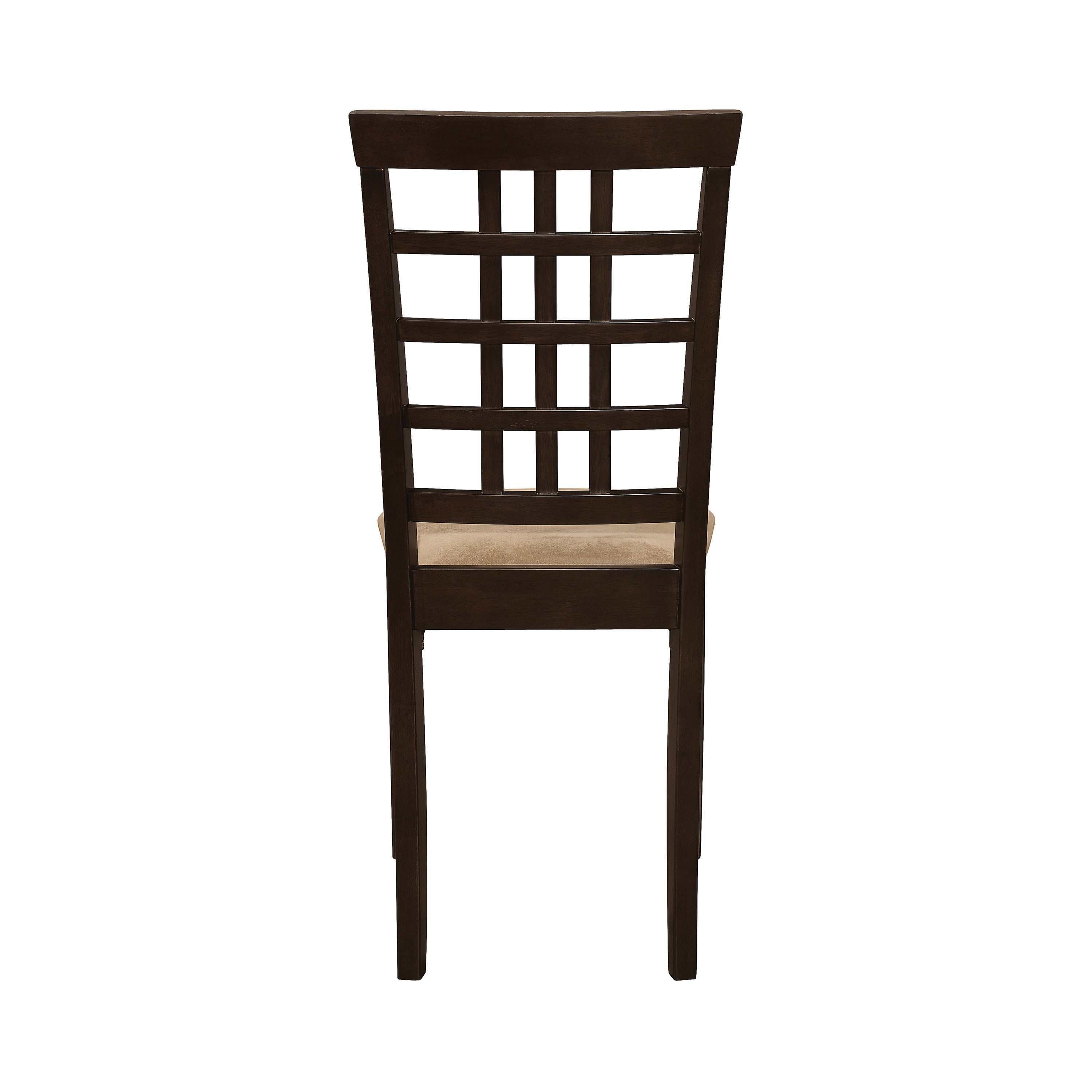 Kelso Lattice Back Dining Side Chair Cappuccino (Set of 2)