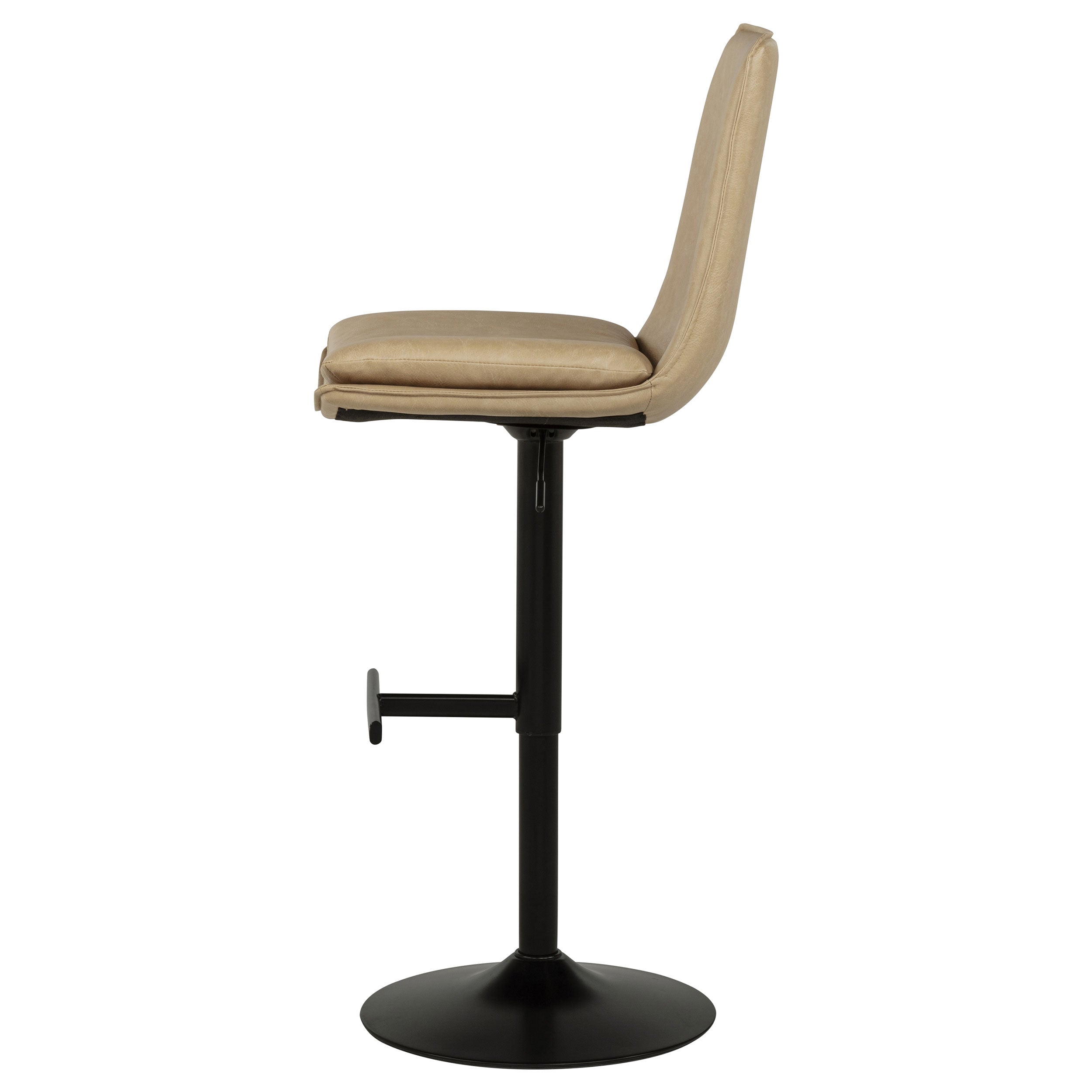 Eldridge Faux Leather Upholstered Adjustable Bar Stool Coffee