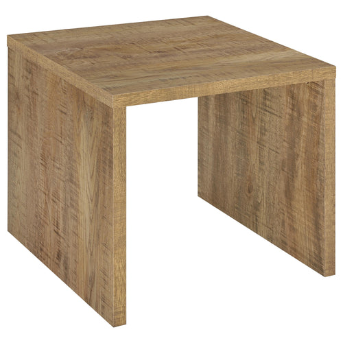 Canoga Engineered Wood Accent Side End Table Light Oak