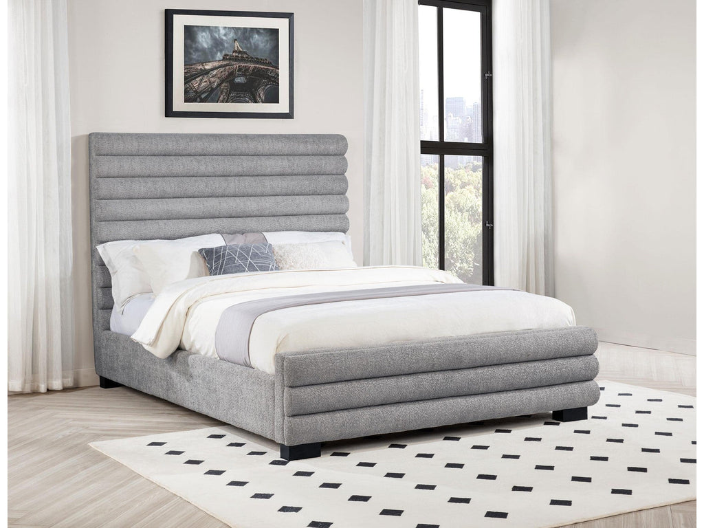 Patricia Boucle Upholstered Twin Day Bed with Trundle White