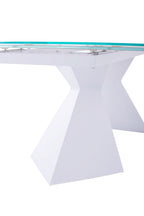 ESF Furniture - 992 Dining Table 9 Piece Dining Room Set in White - 992DININGTABLE-9SET
