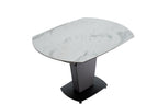 ESF Furniture - 2417 Dining Table 3 Piece Dining Room Set in White - 2417TABLEWHITE-3SET