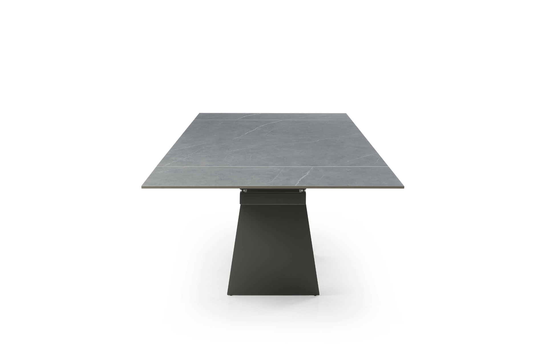 ESF Furniture - 9087 Dining Table 7 Piece Dining Room Set in Dark Gray - 9087TABLEDARKGREY-7SET