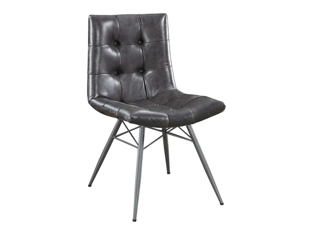 Aiken Faux Leather Upholstered Dining Side Chair Saddle Brown (Set of 4)