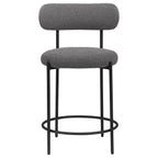 Viola Boucle Upholstered Counter Chair Grey (Set of 2)