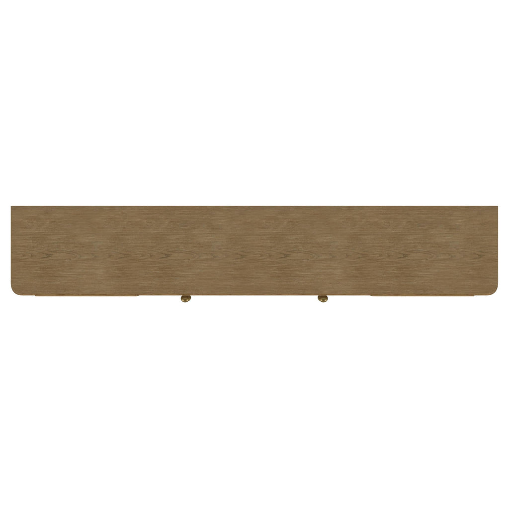 Arini Rattan Cane 2-door TV Stand Media Console Sand Wash