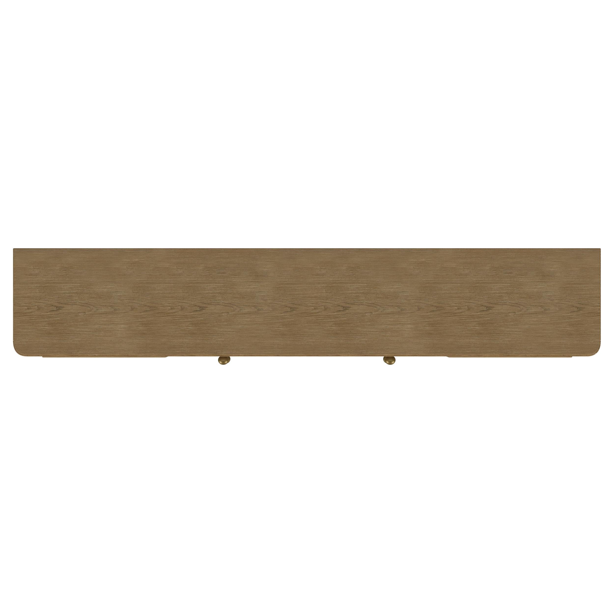 Arini Rattan Cane 2-door TV Stand Media Console Sand Wash