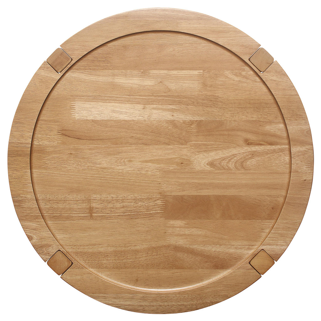 Camillo Round Solid Wood Coffee Table Maple Brown