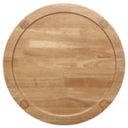 Camillo Round Solid Wood Coffee Table Maple Brown