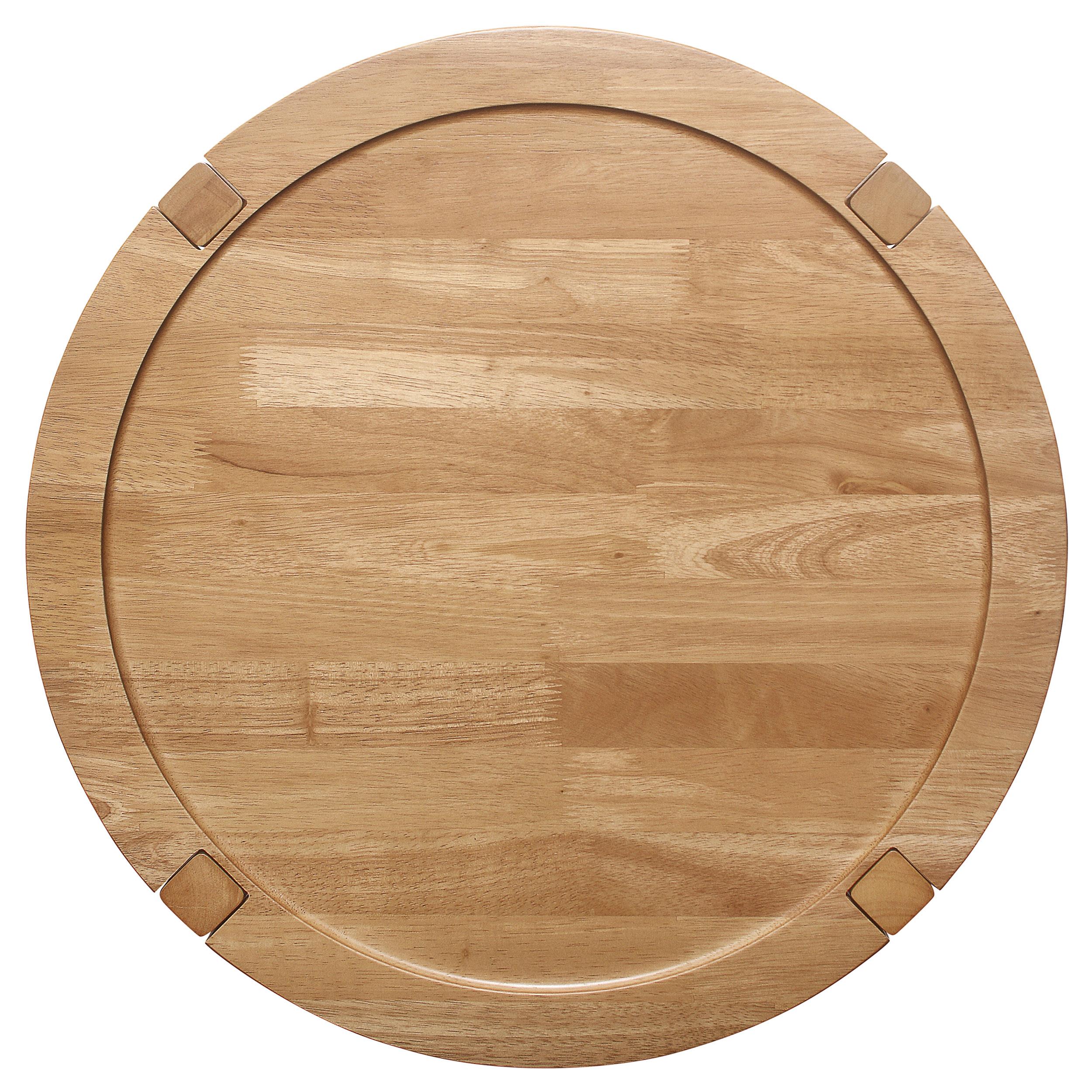 Camillo Round Solid Wood Coffee Table Maple Brown