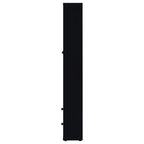 Hawthorne 4-shelf Glass Door Tall Cabinet with Drawers White